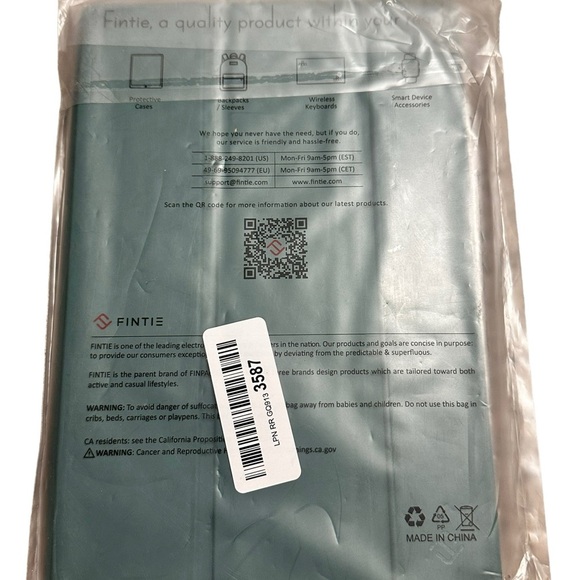 New in bag Finite Midnight Green Case for Samsung Tab A8 - Picture 4 of 6